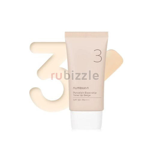Numbuzin No.3 Porcelain Base-Skip Tone Up Beige