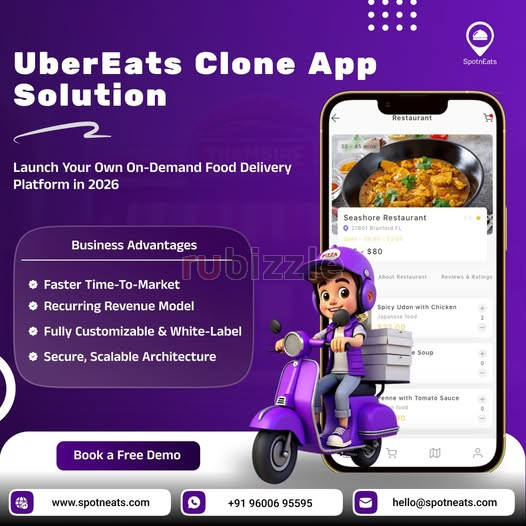 UberEats Clone App – Launch Your Food Delivery Platform in 7 Days